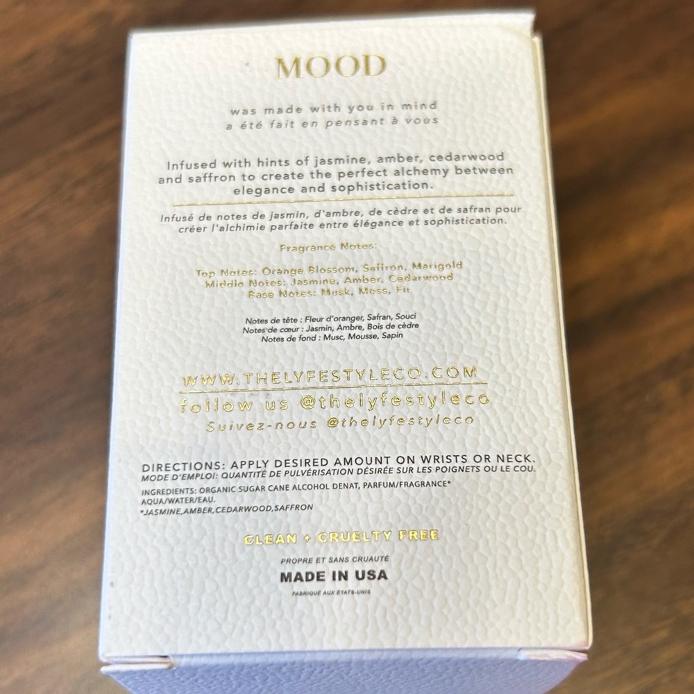 NEW IN BOX $98 The Lyfestyle Co MOOD eau de parfum full size perfume 1.7 fl oz - Picture 2 of 6